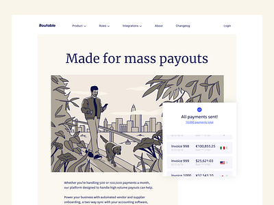 Mass payouts webpage branding design graphic design illustration ui ux web design