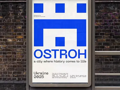 Ostroh posters design graphic design illustration poster ukraine