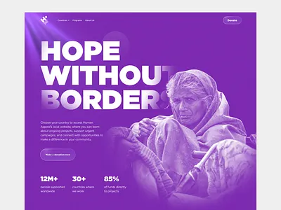 A Charity Website bold charity colorful home page ui web design website website design