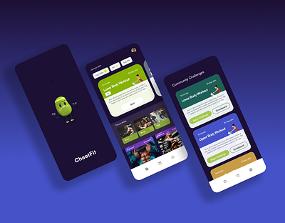 Body Workout App app design ui ui design ux design workout app
