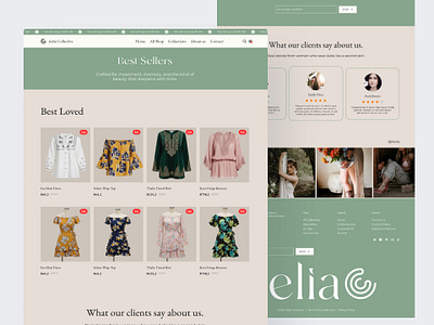 Collections - e-Commerce Boho Fashion Shopify Theme 2.0 collections page design website ui ecommerce fashion website figma design landing page shopify store store website design ui website website design