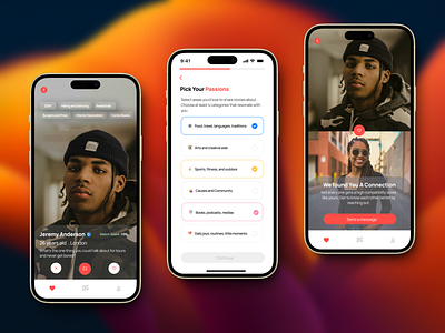 Dating App UX app design dating app product design ui design