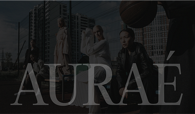 Auraé – Fashion Website branding design fashion figma graphic design landing page logo uiux