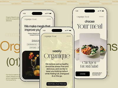 Ui design of mobile version website for Food Company app branding design figma graphic design icon landing page logo minimalism typography ui uidesign ux vector web webdesign website