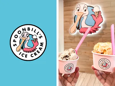 The Scoop branding design ice cream identity illustration logo type typography vector