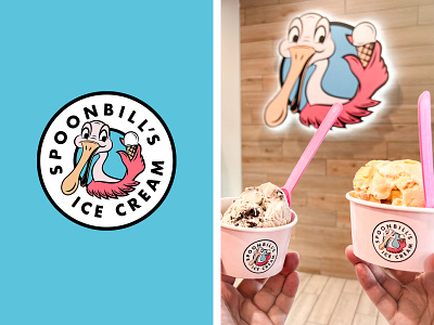 The Scoop branding design ice cream identity illustration logo type typography vector