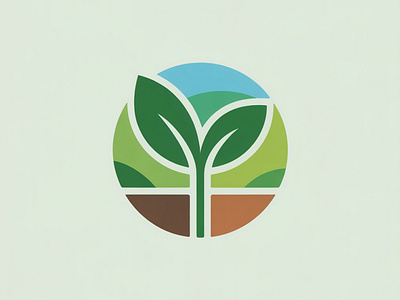 Eco-Friendly Logo Design | Sustainable Nature & Agriculture Bran agriculture branding eco logo environmental logo green business identity minimalist eco logo modern nature branding nature logo design organic farming logo professional logo design sustainable logo