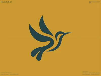 Rising Bird Logo abstract abstract logo animal logo bird bird logo birds brand identity design brand logo branding dark logo design graphic design logo logos rising bird logo rising logo travel logo universal logo