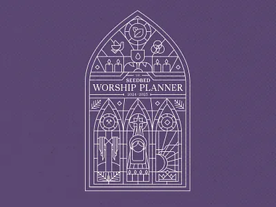 Worship Planner Stained Glass bible bread candle christian ministry christian publishing christmas communion crown dove easter jesus kidmin kidsmin nativity palm branch seedbed stained glass wine