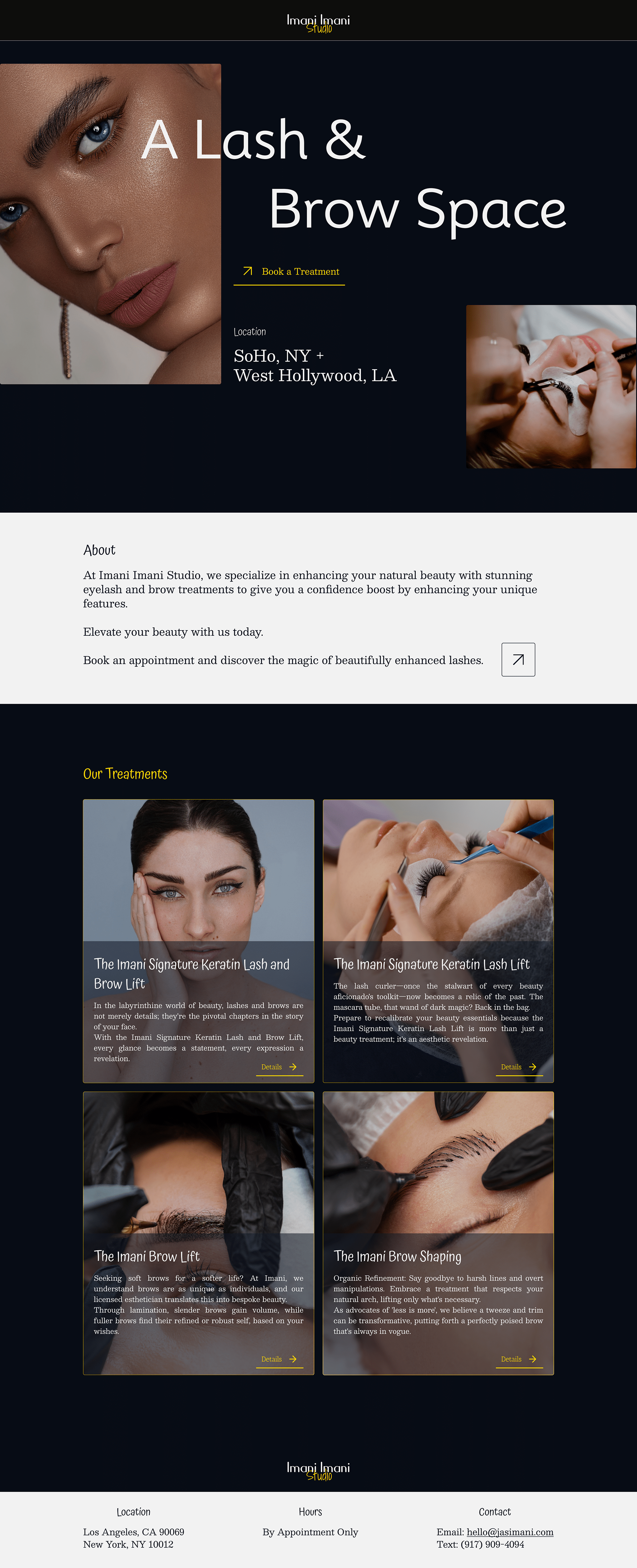 Beauty Studio Website landingpage ui uiux user experience user interface website ui