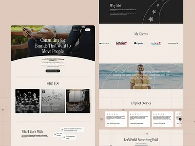 Consultant Website landing page landingpage ui uiux user experience web page website