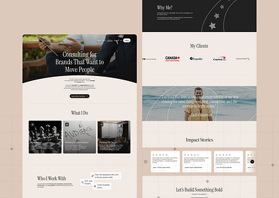 Consultant Website landing page landingpage ui uiux user experience web page website