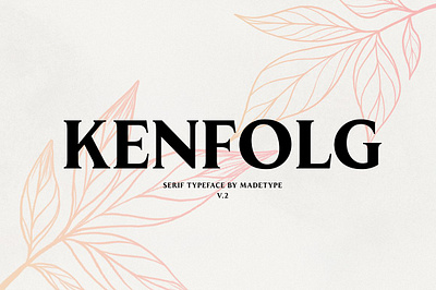 MADE Kenfolg brochure elegant headline logo logofont logotype serif made kenfolg magazines packaging portfolio poster pretty professional serif font simple stylish typeface