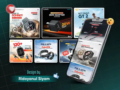 Tech Gadgets Social Media Post | Banner Design gadgets banner gadgets post design gadgets slider hero banner tech banner tech post design web banner