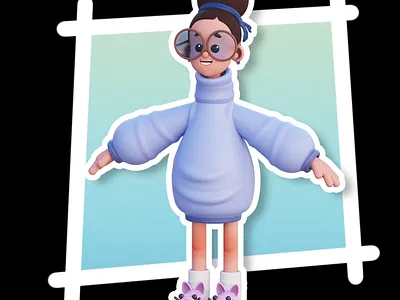 Girl 01 - MagicaCSG 3d 3dmodel 3dmodeling character illustration magicacsg stylized