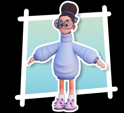 Girl 01 - MagicaCSG 3d 3dmodel 3dmodeling character illustration magicacsg