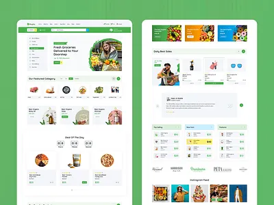 BuyGo – Grocery Ecommerce Website UI Design ecommerce design ecommerce ui grocery app grocery ux grocery website online grocery organic store product design responsive design shopify design uiux ux design web design webflow ecommerce website design woocommerce