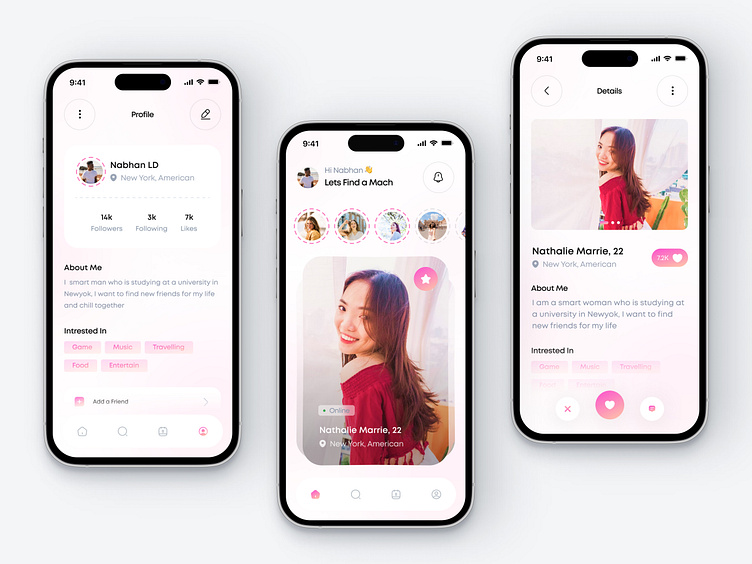 Mobile Dating Apps by Nabhan LD for Norch Studio on Dribbble