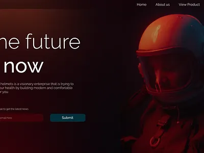 Rocketeer Helmets - New Tech Landing Page graphic design