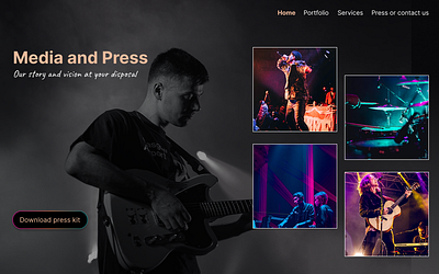 Daily UI #51 - Press Page branding daily 100 challenge dailyui media page press press page ui design web design