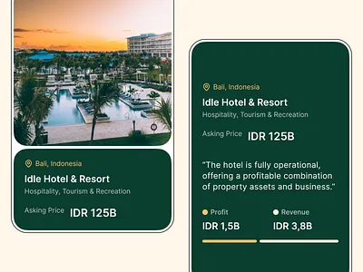 Selling Business Card business card clean component marketplace ui ui design web design website
