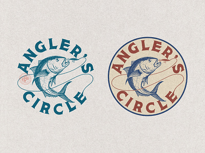 Angler's Circle branding company brand logo company branding company logo design fishing graphic design illustration logo pacific sea typeface