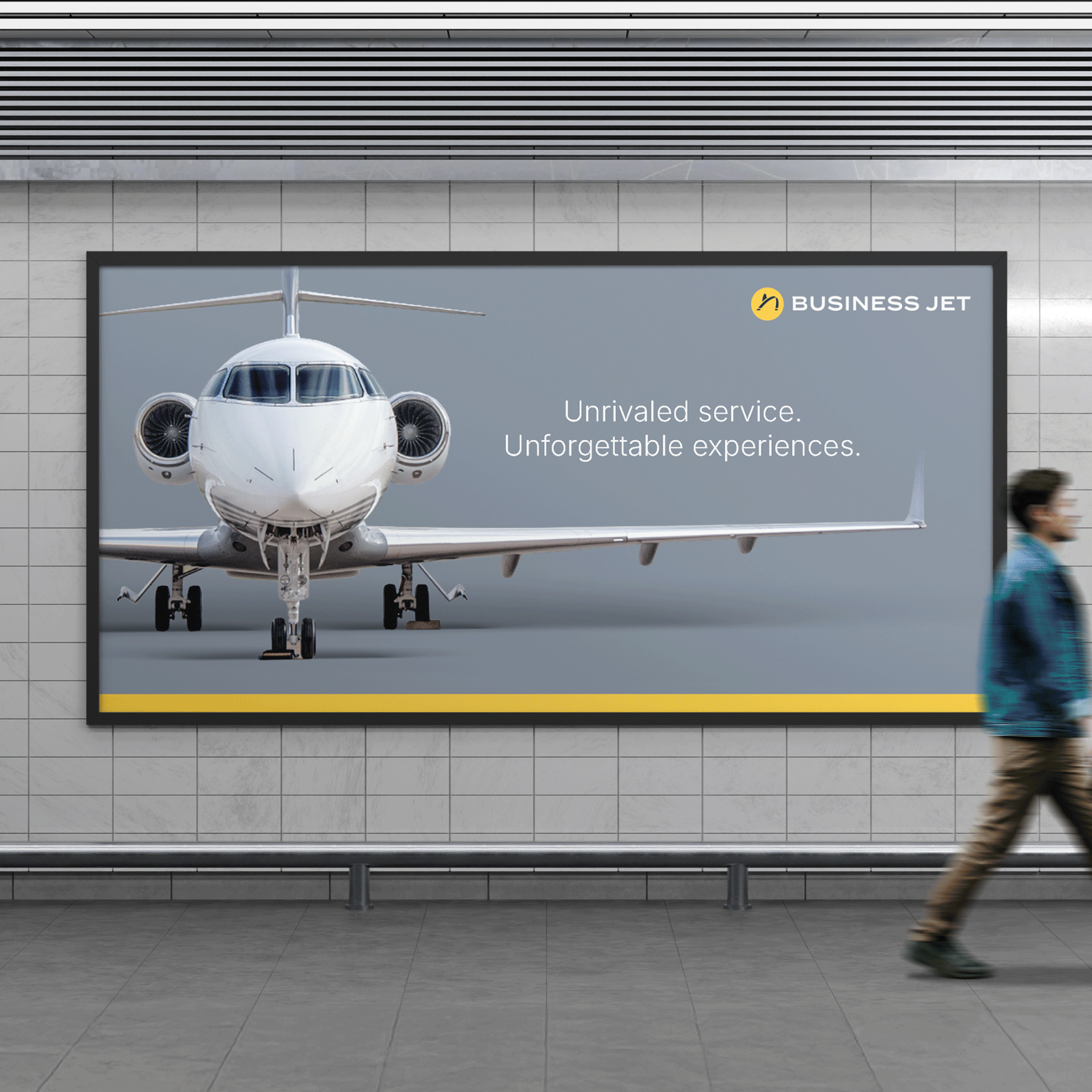 Business Jet airplanes branding dallas design logo