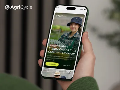 AgriCycle – Mobile Responsive Web Design agri business agri tech agriculture mobile app eco friendly design farming mobile app green design mobile design mobile ui mobile website product design responsive design responsive web design sustainable design ui design uiux user interface ux design web design web marketing website