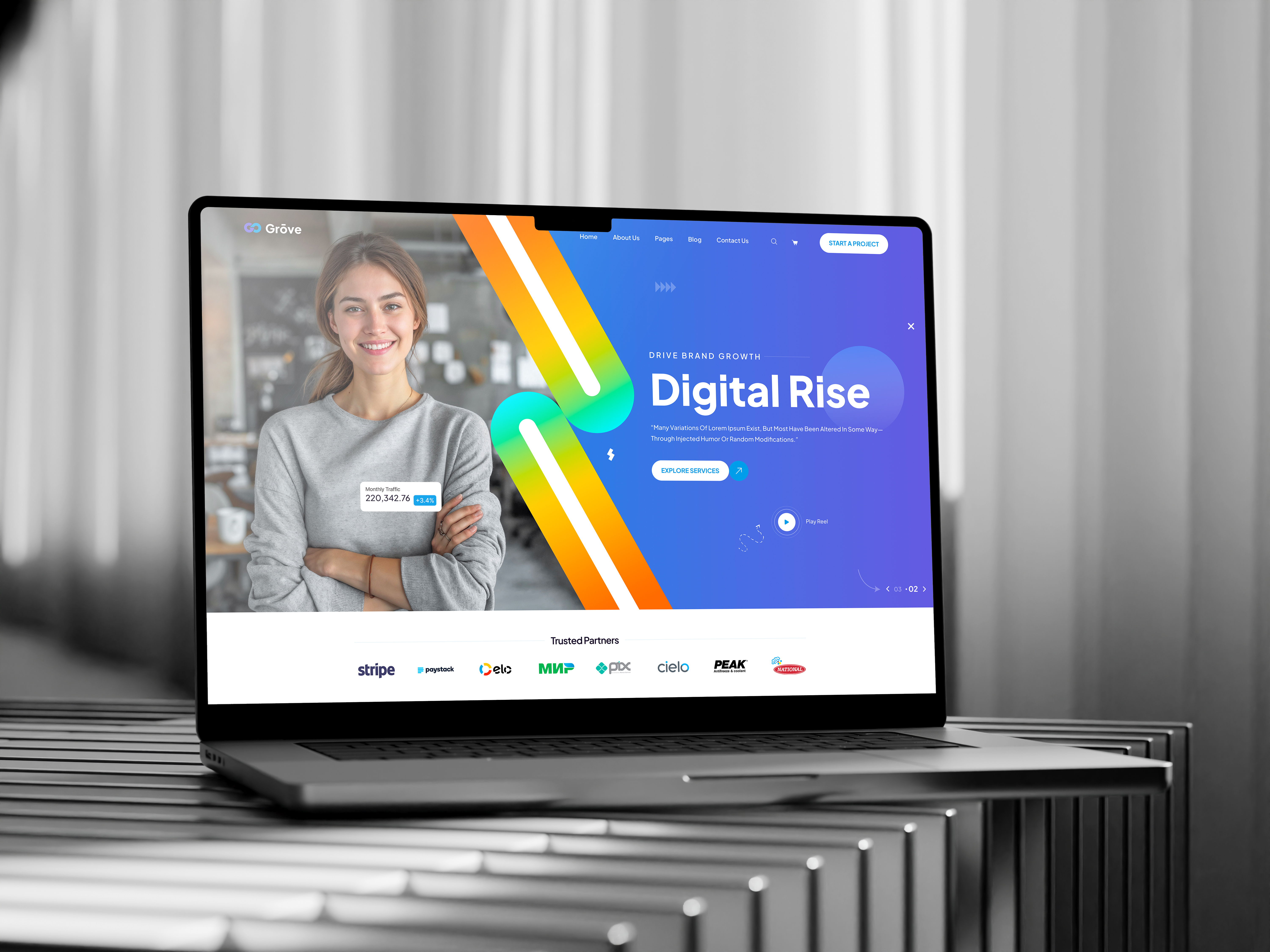 Example of Full Website Design — Figma