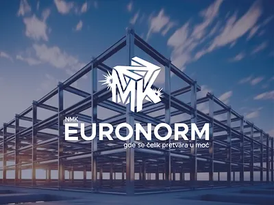 LOGO DESIGN - NMK Euronorm branddesign branding commisionopen graphic design logo logoconcept logodesign logodesigner steel visualidentity