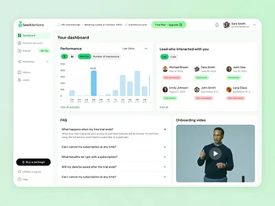 Social Mentions Dashboard dashboard design interface media mentions saas social tracking ui ux