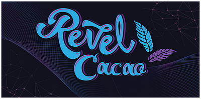 Revel Cacao - concept chocolate brand branding color theory design graphic design illustration label logo product design typography vector