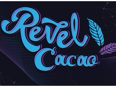 Revel Cacao - concept chocolate brand branding color theory design graphic design illustration label logo product design typography vector