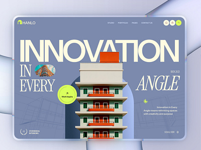 Innovation in Every Angle – Architecture Website UI cleanui design figma landingpagedesign minimalui modern hero real estate realestatewebsite ui ux design uxuidesign webdesign website