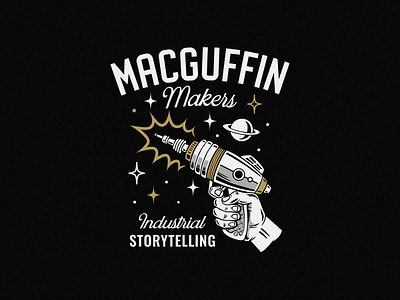 Artwork for MacGuffin Makers artwork branding design illustration motorcycle t shirt tee typography vintage