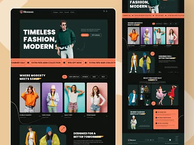 Blossom – Fashion Landing Page Design apparel cloth store clothing clothing website e commerce ecommerce fashion fashion brand fashion product fashion store fashion website marketplace online shop online store outfit premium fashion product commerce shop shopify woocommerce