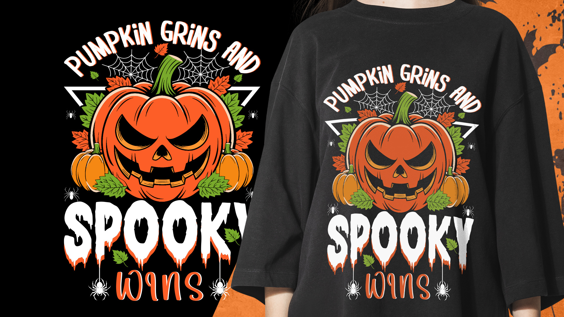 Custom Halloween Cat Pumpkin Ghost Skeleton Spooky Funny Design. october halloween