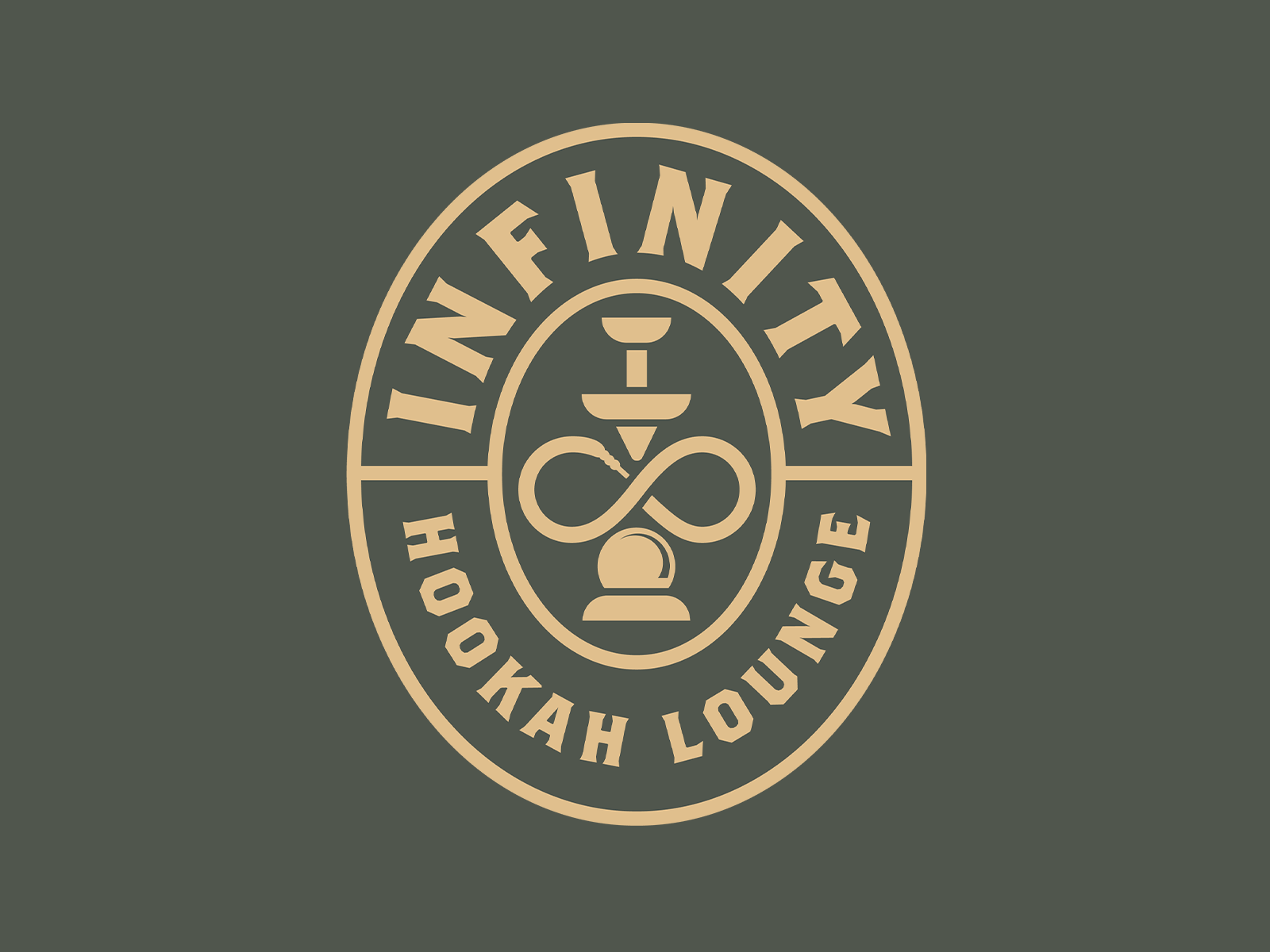 Infinity Hookah Lounge badge bar brand branding design graphic design hookah icon identity infinity logo logo design logos logotype lounge oregon portland wordmark