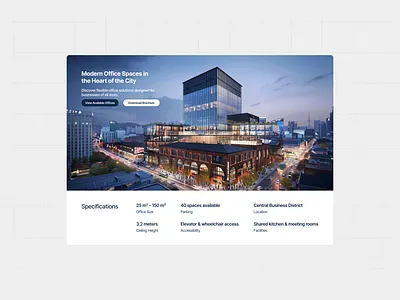Real estate website concept design location office real estate section ui webdesign website