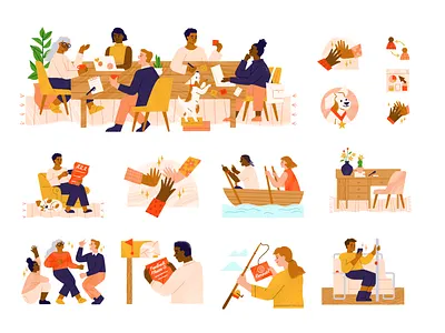 15Five illustration system brand branding design graphic design illustration illustration branding