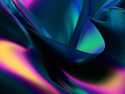Iridescent shape 3d abstract art background blender colorful design gradient holographic illustration iridescent render shape visual
