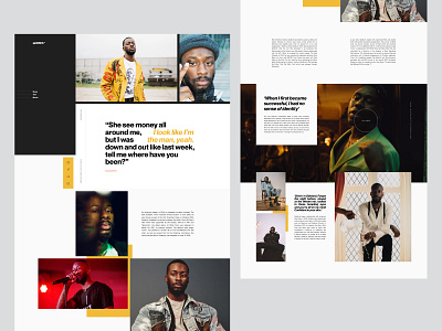 Goldlink art direction artist concept editorial goldlink layout music web web design