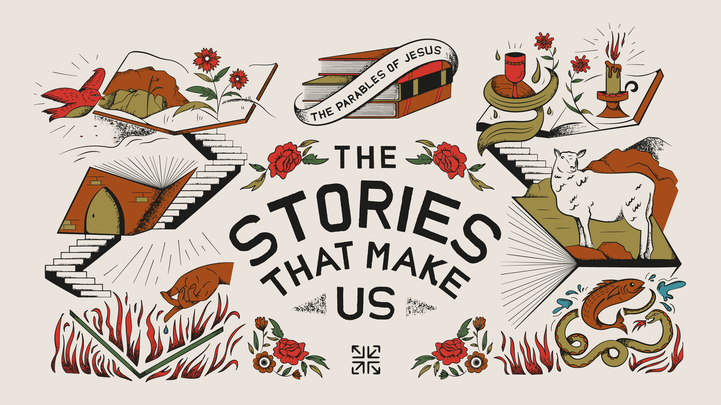 Parables of Jesus Inspired Sermon Series fish illustration lazarus parables of jesus series sermon sheep snake sower stories