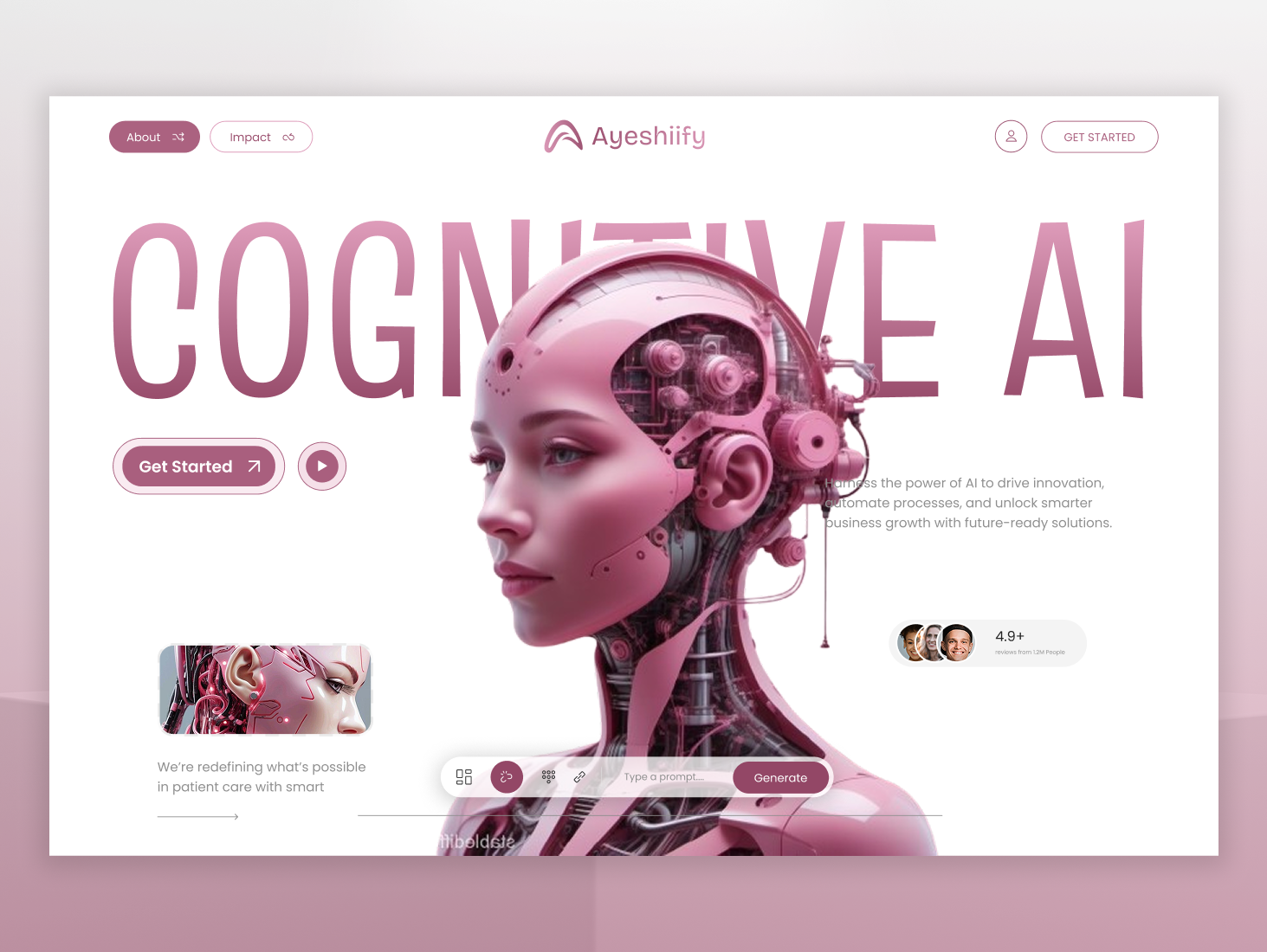Where creativity and AI collide 🔮 ai modern trendy ui uiux ux