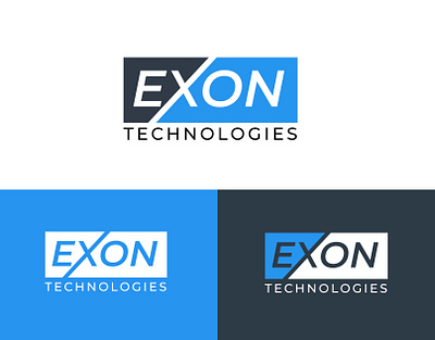 Logo for EXON TECHNOLOGIES LTD branding exon graphic design logo logo design md rahat mdrahat467