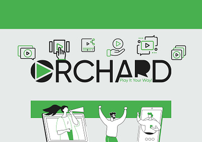 ORCHARD-LOGO PRESENTATION advertising design graphic design illustration logo typography vector visual designs