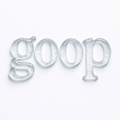 Goop re-brand logo logo logo creation typography