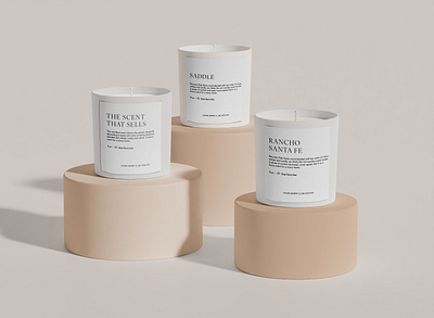 Candle Branding branding color palette graphic design logo packaging