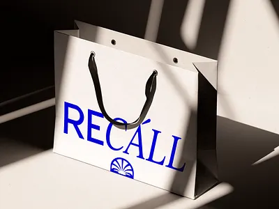 RECALL \ jewelry bag bag design brand design brand identity branding branding minimalism design fashion fashion logo graphic design identity jewerly jewerly branding laconic branding logo logotype package design print design shell logo