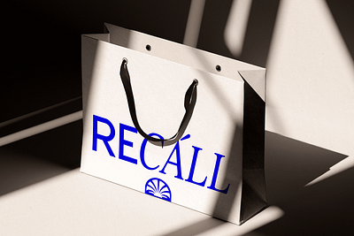 RECALL \ jewelry bag bag design brand design brand identity branding branding minimalism design fashion fashion logo graphic design identity jewerly jewerly branding laconic branding logo logotype package design print design shell logo